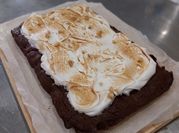 Una foto de merengues para brownie