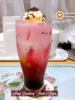 Gambar 👩‍🍳Air Sirap Bandung Float 3 Layer