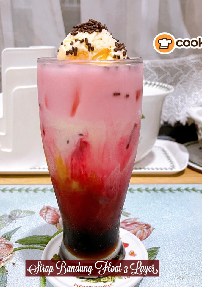 Gambar 👩‍🍳Air Sirap Bandung Float 3 Layer