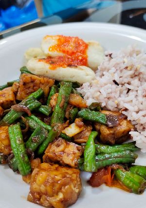 Foto resep Orek Tempe Kacang Panjang Low Fat Version