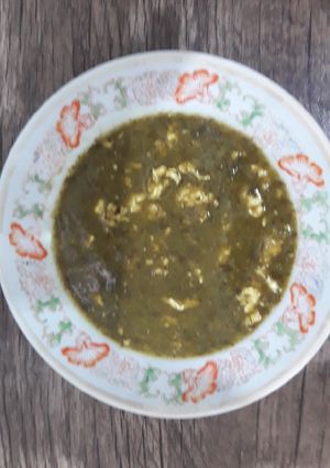 عکسی از دستور ترش تره 😎 (غذای گیلانی)