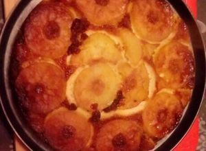 Una foto de Torta de manzana con whisky
