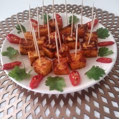 Grilled Paneer tikka A picture of Grilled Paneer tikka.