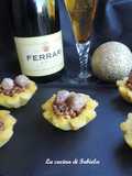 Cestini di polenta con lenticchie e pepite di salsiccia