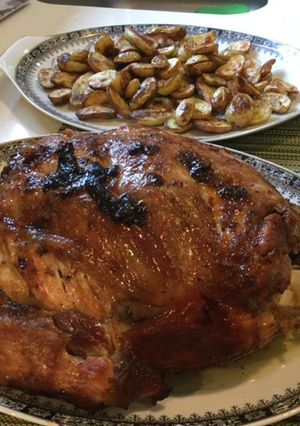 Una foto de Espalda de cerdo al horno