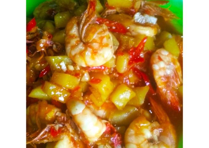 Udang goreng mentega saos tiram