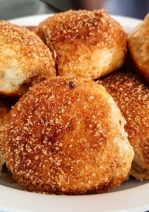 Una foto de PAN🌾PIÑITA🍍Relleno con Chips de Chocolate...!