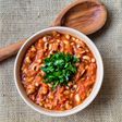 Porotos tape u ojitos 👀 negros con arroz en gustosa salsa de tomate con caldo casero 🍅 🌾 🫘