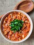 Porotos tape u ojitos 👀 negros con arroz en gustosa salsa de tomate con caldo casero 🍅 🌾 🫘