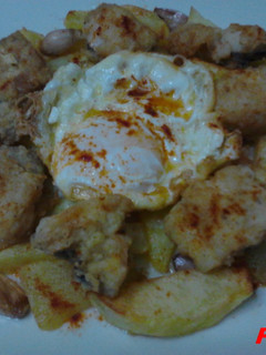 Una foto de Tacos de bacalao picante en compañía
