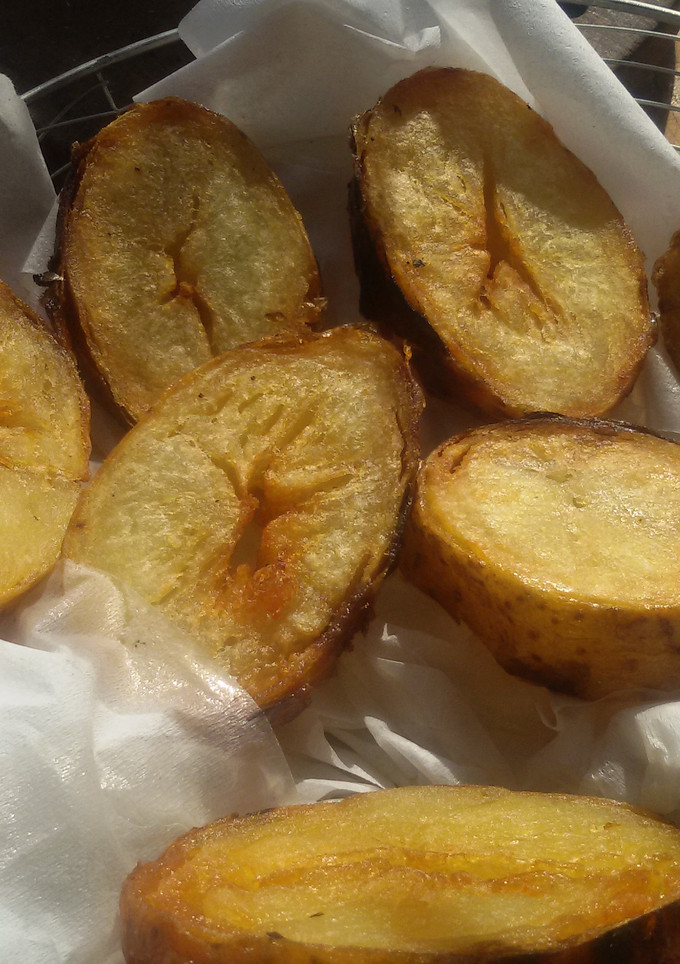 Una foto de Papas al rescoldo fritas