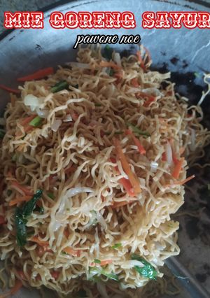 Foto resep Mie goreng sayur