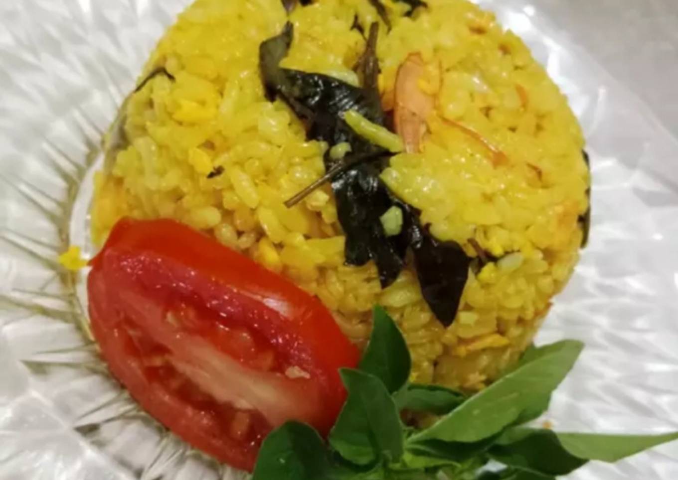 Nasi Goreng Kuning Udang Kemangi
