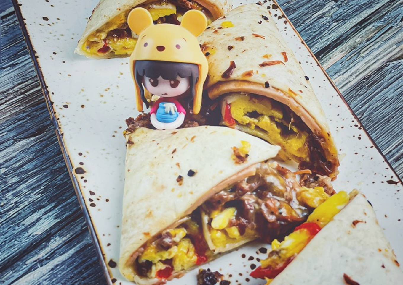 Pan roll, daging lembu dengan keju