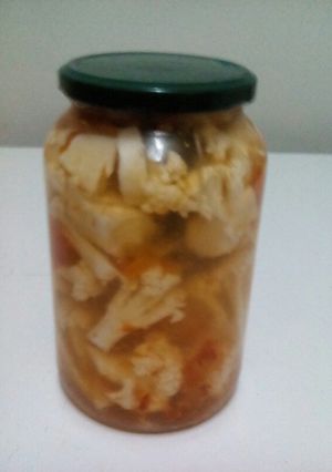 صورة لوصفة مخلل القرنبيط