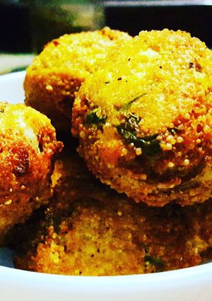 A picture of Fish egg pakoda.