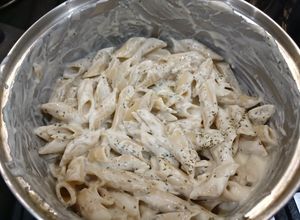 Una foto de Pasta Alfredo