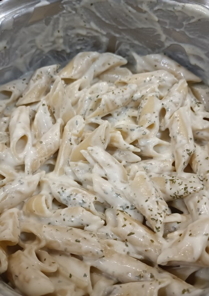 Una foto de Pasta Alfredo