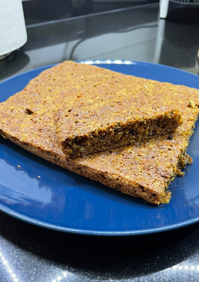 Una foto de Bizcocho de zanahoria y nueces