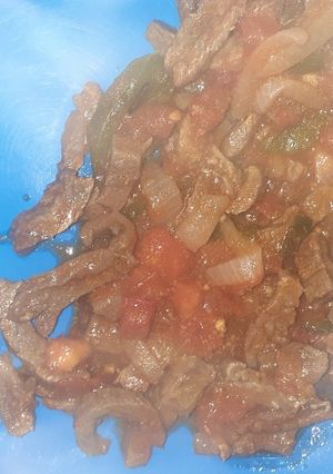 Una foto de Arrachera de res a la mexicana