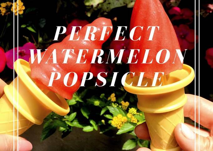How to Make Super Quick Homemade Watermelon Popsicles