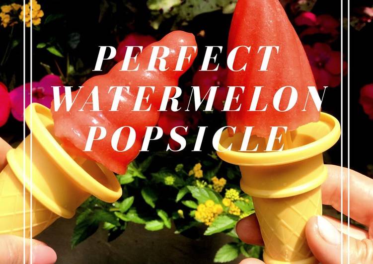 Simple Way to Make Homemade Watermelon Popsicles