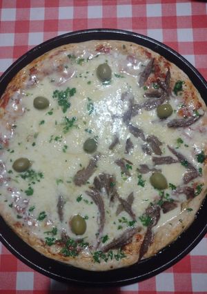 Una foto de Pizza de asadito