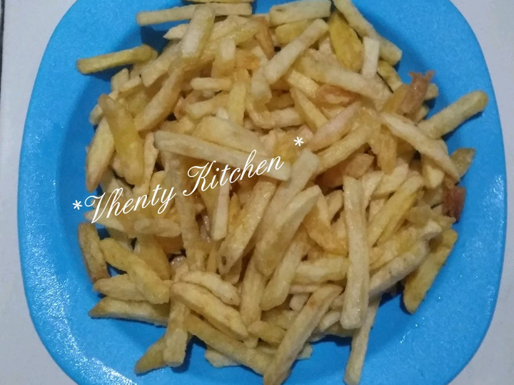 Cara Buat Kentang goreng crispy Praktis