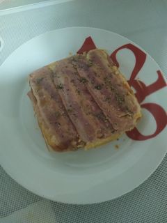 Una foto de Pizza-pastel