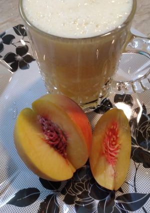 A picture of Peach juice.