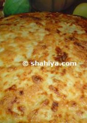 صورة لوصفة طريقة عمل صينية مكرونة بالبشاميل