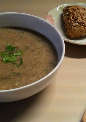 蘑菇濃湯Mushroom soup (素) 的食譜成品照片