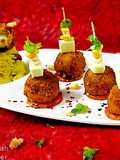 Puliyogare cheese burst bombs in pizza sauce