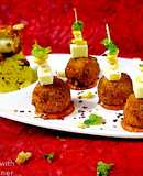 Puliyogare cheese burst bombs in pizza sauce