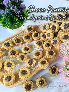 Foto resep Choco Peanut Thumbprint Cookies