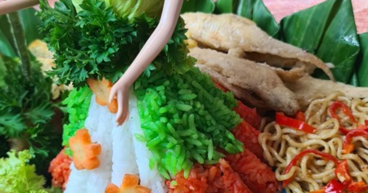 Nasi Kuning magic com (Warna warni untuk tumpeng)