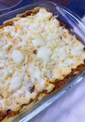 A picture of Cheesy Lasagna (with Bechamel layer).