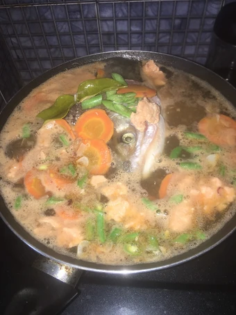 Langkah Mudah untuk Membikin Resep Sup kepala salmon yang Uenak Anti Ribet, Lezat