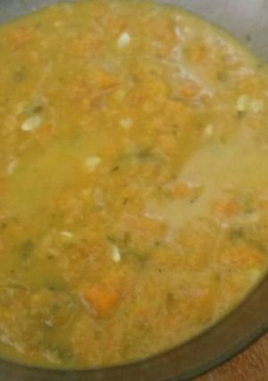 Una foto de Sopita mixta de verduras y chía (con trocitos de verdura)