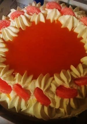 A picture of Orange cake🍊🎂.