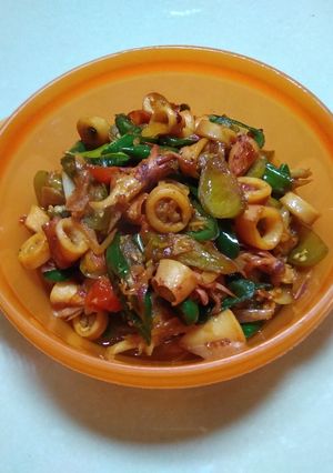 Foto resep Cumi Asin Cabe Ijo