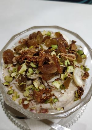 A picture of Anjeer Kheer.