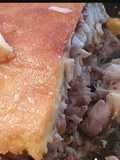 Merluza rellena con costra de mahonesa