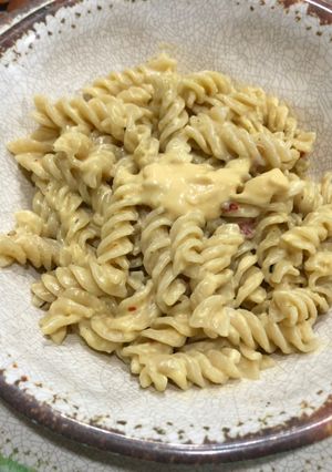 Una foto de Fideos a la huancaína