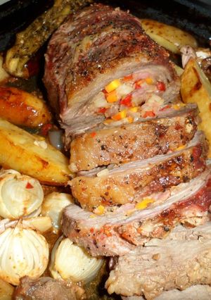 Una foto de Colita de cuadril rellena