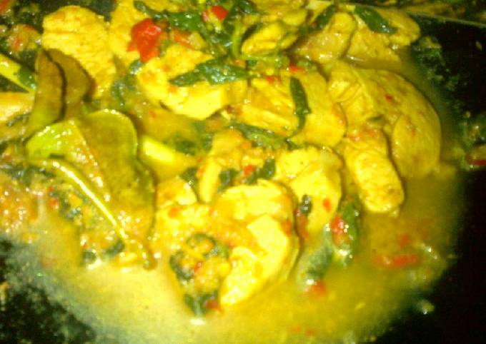 Ayam rica rica kemangi (menu diet)