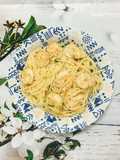 Spaghetti with Shrimp in Garlic Butter Sauce
