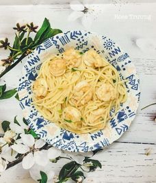 spaghetti tôm