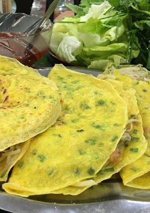 Hình của món Bánh xèo liêu xiêu quán.