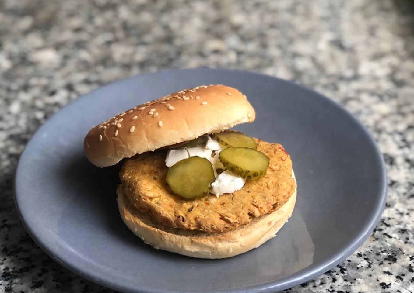 Hamburguesa de garbanzos🍔